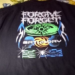 Men's Black 3XL Forgive Forget Saturday Spider Sweatshirt Streetwear Spyder